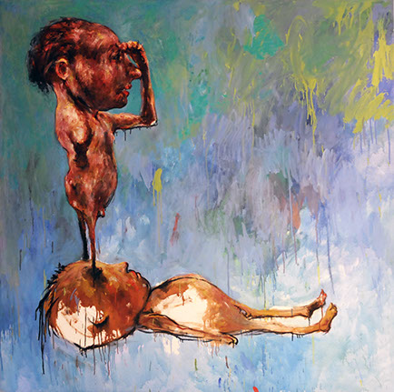 Zoppe Voskuhl, "Sehhilfe" /  146 cm x 145 cm